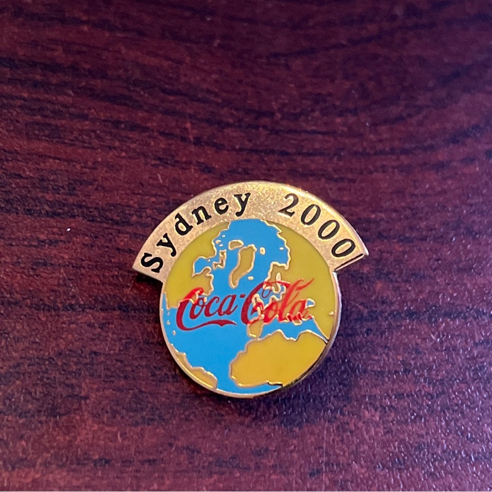 Vintage Coca-Cola Coke 2000 Sydney‎ Australia Summer Olympics Lapel Hat Pin